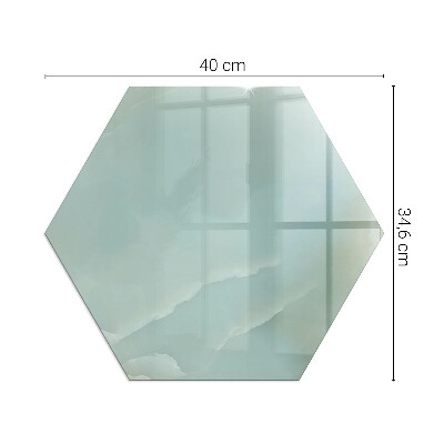 Płyta pod piec sześciokątna Marmurowy motyw w subtelnych tonach