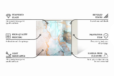 Szyba pod kominek sześciokątna Kolor Szary