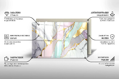 Podkładka pod znicz Pastelowy marmur