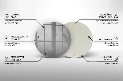 Szklana podstawka pod znicz okrągła Tło tekstura beton