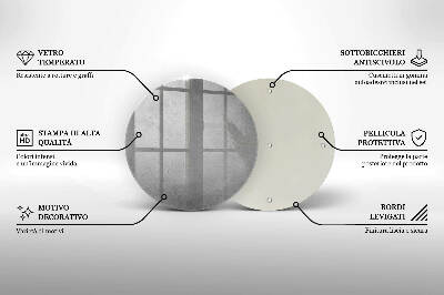 Szklana podstawka pod znicz okrągła Tło tekstura beton