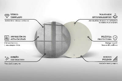 Szklana podstawka pod znicz okrągła Tło tekstura beton