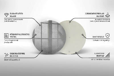 Szklana podstawka pod znicz okrągła Tło tekstura beton