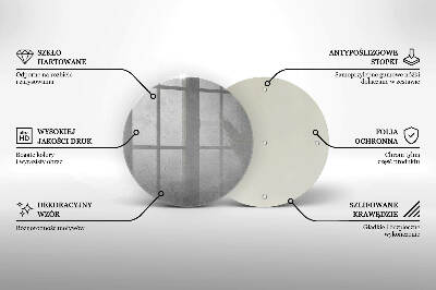 Szklana podstawka pod znicz okrągła Tło tekstura beton