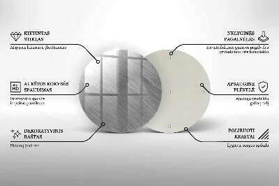 Szklana podstawka pod znicz okrągła Tło tekstura metal