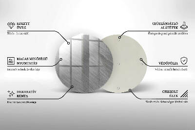 Szklana podstawka pod znicz okrągła Tło tekstura metal