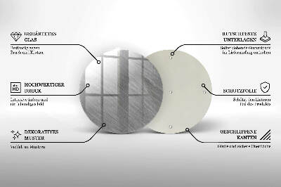 Szklana podstawka pod znicz okrągła Tło tekstura metal