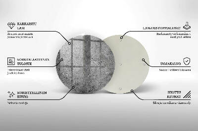 Szklana podstawka pod znicz okrągła Beton kamień tekstura