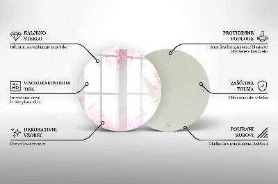 Podstawka na znicz okrągła Tło delikatne róże