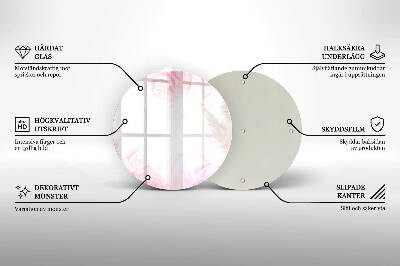 Podstawka na znicz okrągła Tło delikatne róże