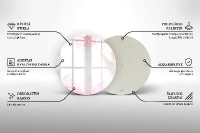 Podstawka na znicz okrągła Tło delikatne róże