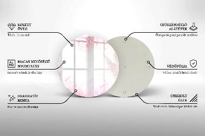 Podstawka na znicz okrągła Tło delikatne róże