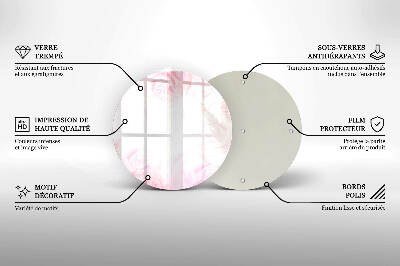 Podstawka na znicz okrągła Tło delikatne róże