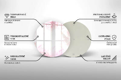 Podstawka na znicz okrągła Tło delikatne róże