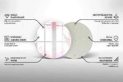 Podstawka na znicz okrągła Tło delikatne róże
