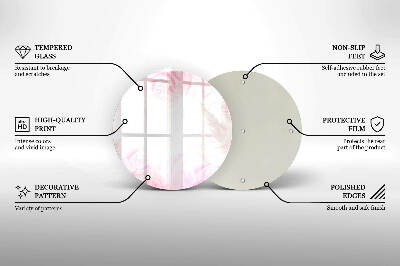 Podstawka na znicz okrągła Tło delikatne róże