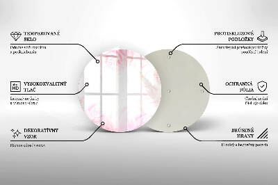 Podstawka na znicz okrągła Tło delikatne róże