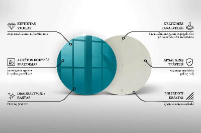 Podstawka na znicz okrągła Kolor turkusowy
