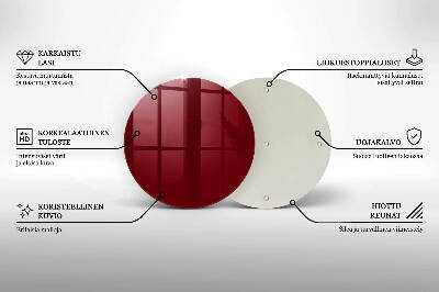 Podstawka na znicz okrągła Kolor burgundowy