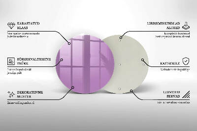 Podstawka na znicz okrągła Kolor fioletowy