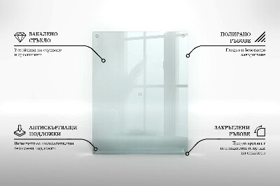 Szklana podstawka pod znicz prostokątna w kolorze transparentnym