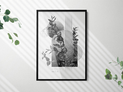 Wisząca ramka na zdjęcia czarna 70x100 cm