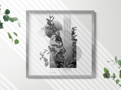 Ramka na zdjęcia na ścianę srebrna 50x50 cm