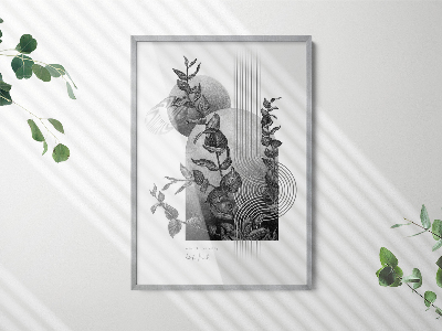 Nowoczesna ramka na zdjęcia srebrna 70x100 cm