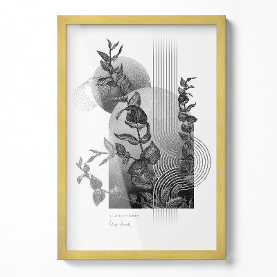 Ramka na zdjęcia wisząca złota 40x60 cm