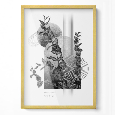 Ramka na zdjęcia do powieszenia złota 50x70 cm