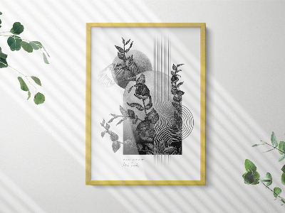 Ramka na zdjęcia do powieszenia złota 50x70 cm