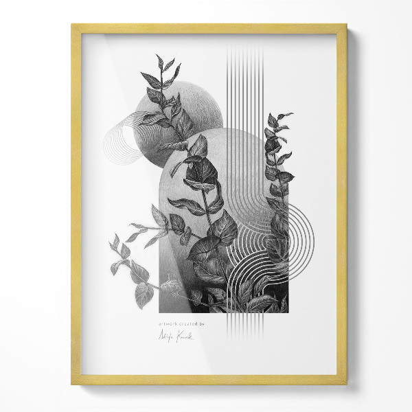 Oprawka na zdjęcie złota 60x80 cm