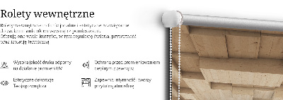 Roleta okienna wewnętrzna 3d drewniana dziura
