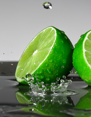 Roleta na drzwi balkonowe Limonki w wodzie