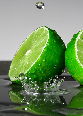 Roleta na drzwi balkonowe Limonki w wodzie
