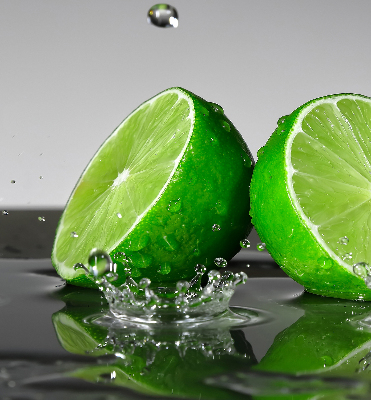 Roleta na drzwi balkonowe Limonki w wodzie