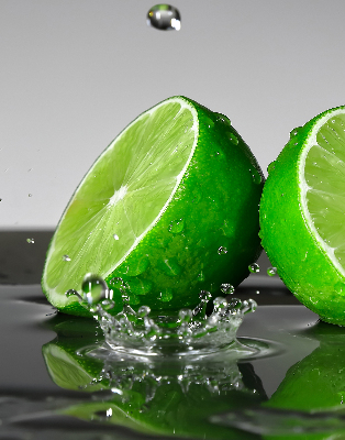 Roleta na drzwi balkonowe Limonki w wodzie