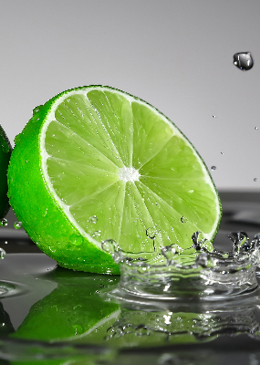 Roleta na drzwi balkonowe Limonki w wodzie