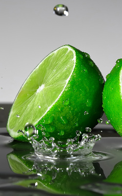 Roleta na drzwi balkonowe Limonki w wodzie