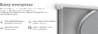 Roleta wewnętrzna na okno Metal