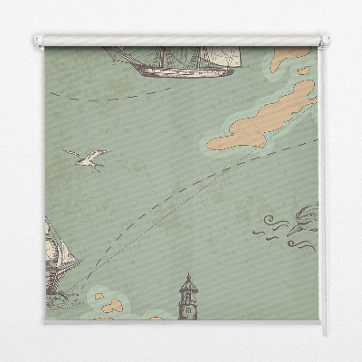 Roleta wewnętrzna Mapa oceanu
