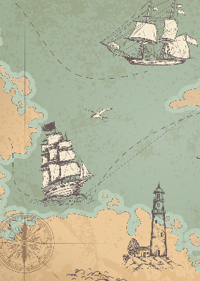 Roleta wewnętrzna Mapa oceanu