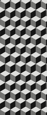 Roleta wewnętrzna na okno Kostki 3d