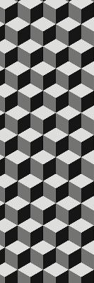 Roleta wewnętrzna na okno Kostki 3d