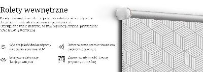 Roleta materiałowa Kostki 3d