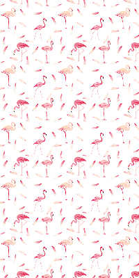 Roleta okienna wewnętrzna Flamingi i ich pióra