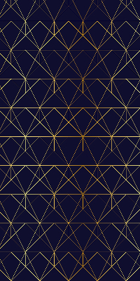 Roleta okienna wewnętrzna Żółte linie połączone w trójkąty