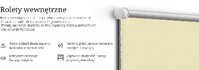 Roleta okienna wewnętrzna Jasny żółty