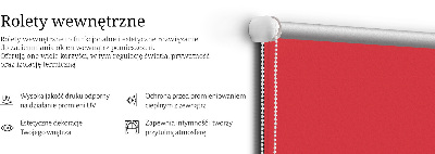 Roleta na drzwi balkonowe Czerwony