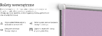 Roleta materiałowa Różowy